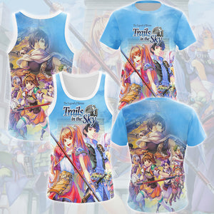 The Legend of Heroes: Trails in the Sky Video Game All Over Printed T-shirt Tank Top Zip Hoodie Pullover Hoodie Hawaiian Shirt Beach Shorts Joggers