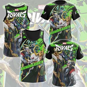 Marvel Rivals - Ragnarok Rebirth Video Game All Over Printed T-shirt Tank Top Zip Hoodie Pullover Hoodie Hawaiian Shirt Beach Shorts Joggers   