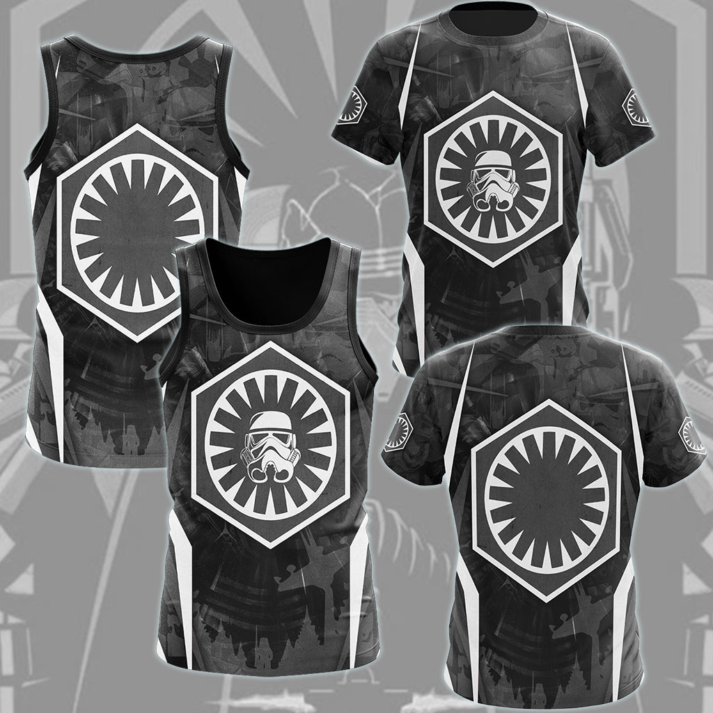 Star Wars First Order Video Game All Over Printed T-shirt Tank Top Zip Hoodie Pullover Hoodie Hawaiian Shirt Beach Shorts Joggers