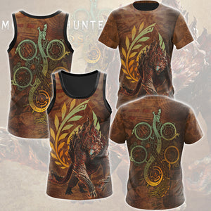 Monster Hunter Wilds Video Game All Over Printed T-shirt Tank Top Zip Hoodie Pullover Hoodie Hawaiian Shirt Beach Shorts Joggers