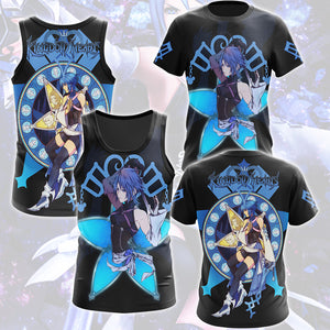 Kingdom Hearts Aqua Video Game All Over Printed T-shirt Tank Top Zip Hoodie Pullover Hoodie Hawaiian Shirt Beach Shorts Joggers