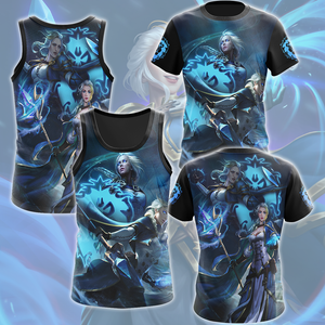 World Of Warcraft Jaina Proudmoore Video Game All Over Printed T-shirt Tank Top Zip Hoodie Pullover Hoodie Hawaiian Shirt Beach Shorts Joggers