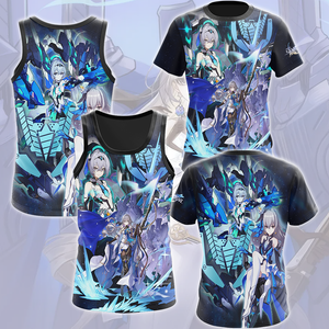 Honkai: Star Rail Bronya Video Game All Over Printed T-shirt Tank Top Zip Hoodie Pullover Hoodie Hawaiian Shirt Beach Shorts Joggers   