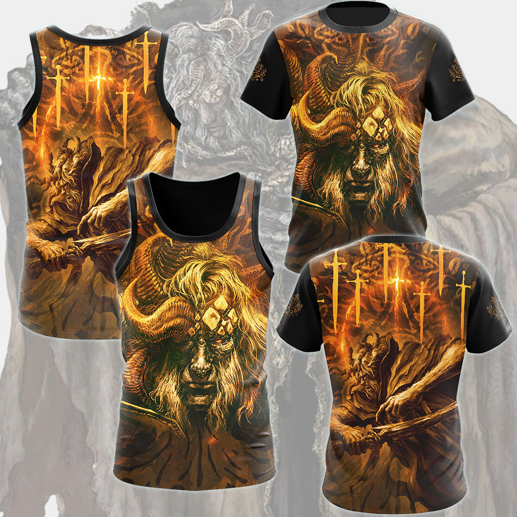 Elden Ring Morgott the Omen King Video Game All Over Printed T-shirt Tank Top Zip Hoodie Pullover Hoodie Hawaiian Shirt Beach Shorts Joggers