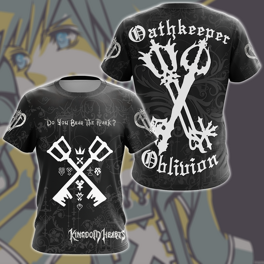 Kingdom Hearts Oathkeeper and Oblivion Video Game Unisex 3D T-shirt T-shirt S