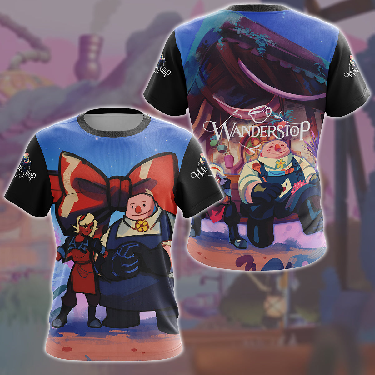 Wanderstop Video Game All Over Printed T-shirt Tank Top Zip Hoodie Pullover Hoodie Hawaiian Shirt Beach Shorts Joggers