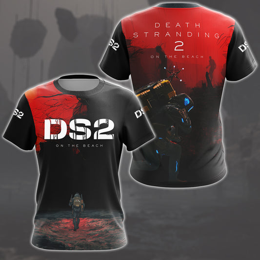 Death Stranding 2: On the Beach Video Game All Over Printed T-shirt Tank Top Zip Hoodie Pullover Hoodie Hawaiian Shirt Beach Shorts Joggers T-shirt S