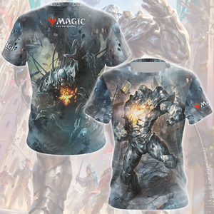 Magic: The Gathering Karn The Silver Golem Video Game All Over Printed T-shirt Tank Top Zip Hoodie Pullover Hoodie Hawaiian Shirt Beach Shorts Joggers T-shirt S 