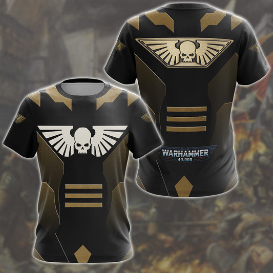 Warhammer 40K Astra Militarum Battleworn Insignia Video Game All Over Printed T-shirt Tank Top Zip Hoodie Pullover Hoodie Hawaiian Shirt Beach Shorts Joggers T-shirt S