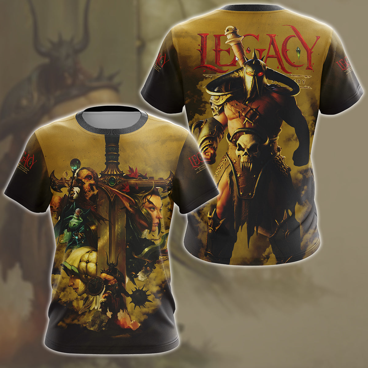 Legacy: Steel & Sorcery Video Game All Over Printed T-shirt Tank Top Zip Hoodie Pullover Hoodie Hawaiian Shirt Beach Shorts Joggers