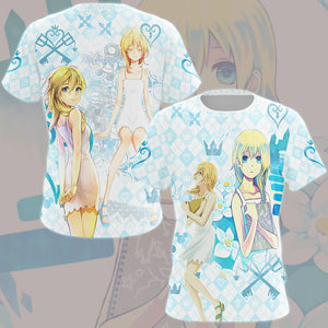 Kingdom Hearts Namine Video Game All Over Printed T-shirt Tank Top Zip Hoodie Pullover Hoodie Hawaiian Shirt Beach Shorts Joggers T-shirt S