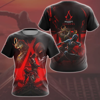 Assassin's Creed Shadows Video Game All Over Printed T-shirt Tank Top Zip Hoodie Pullover Hoodie Hawaiian Shirt Beach Shorts Joggers