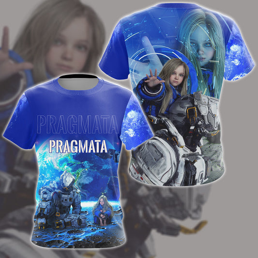 Pragmata Video Game All Over Printed T-shirt Tank Top Zip Hoodie Pullover Hoodie Hawaiian Shirt Beach Shorts Joggers T-shirt