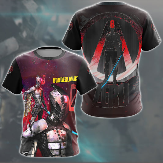 Borderlands Zero Video Game All Over Printed T-shirt Tank Top Zip Hoodie Pullover Hoodie Hawaiian Shirt Beach Shorts Joggers T-shirt S