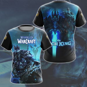 World Of Warcraft Arthas The Lich King Video Game All Over Printed T-shirt Tank Top Zip Hoodie Pullover Hoodie Hawaiian Shirt Beach Shorts Joggers T-shirt S 