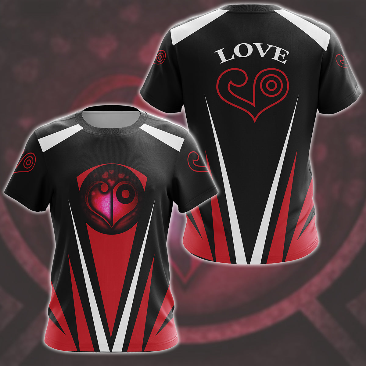 Digimon The Crest Of Love Video Game All Over Printed T-shirt Tank Top Zip Hoodie Pullover Hoodie Hawaiian Shirt Beach Shorts Joggers