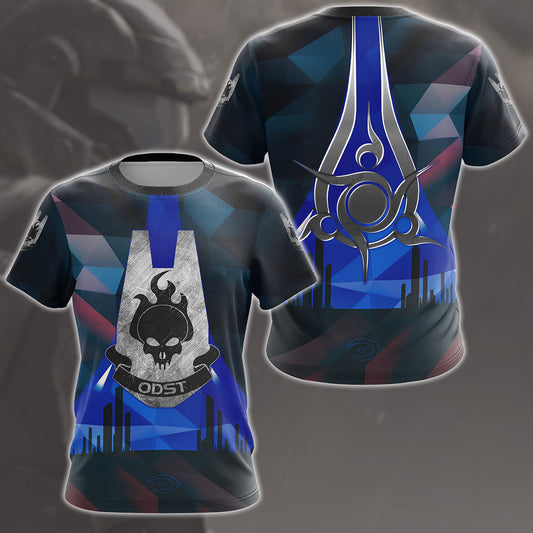 Halo ODST Video Game All Over Printed T-shirt Tank Top Zip Hoodie Pullover Hoodie Hawaiian Shirt Beach Shorts Joggers