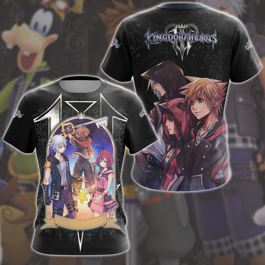 Kingdom Hearts 3 Destiny Island Trio Video Game All Over Printed T-shirt Tank Top Zip Hoodie Pullover Hoodie Hawaiian Shirt Beach Shorts Joggers T-shirt S