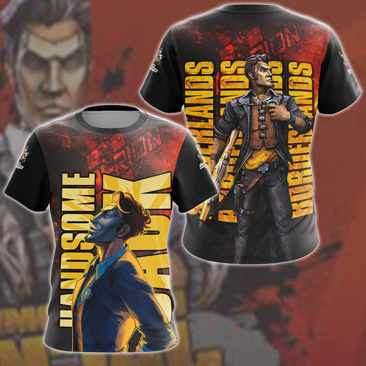 Borderlands Handsome Jack Video Game All Over Printed T-shirt Tank Top Zip Hoodie Pullover Hoodie Hawaiian Shirt Beach Shorts Joggers T-shirt S