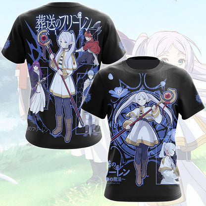 Frieren Anime Manga All Over Printed T-shirt Tank Top Zip Hoodie Pullover Hoodie Hawaiian Shirt Beach Shorts Joggers T-shirt
