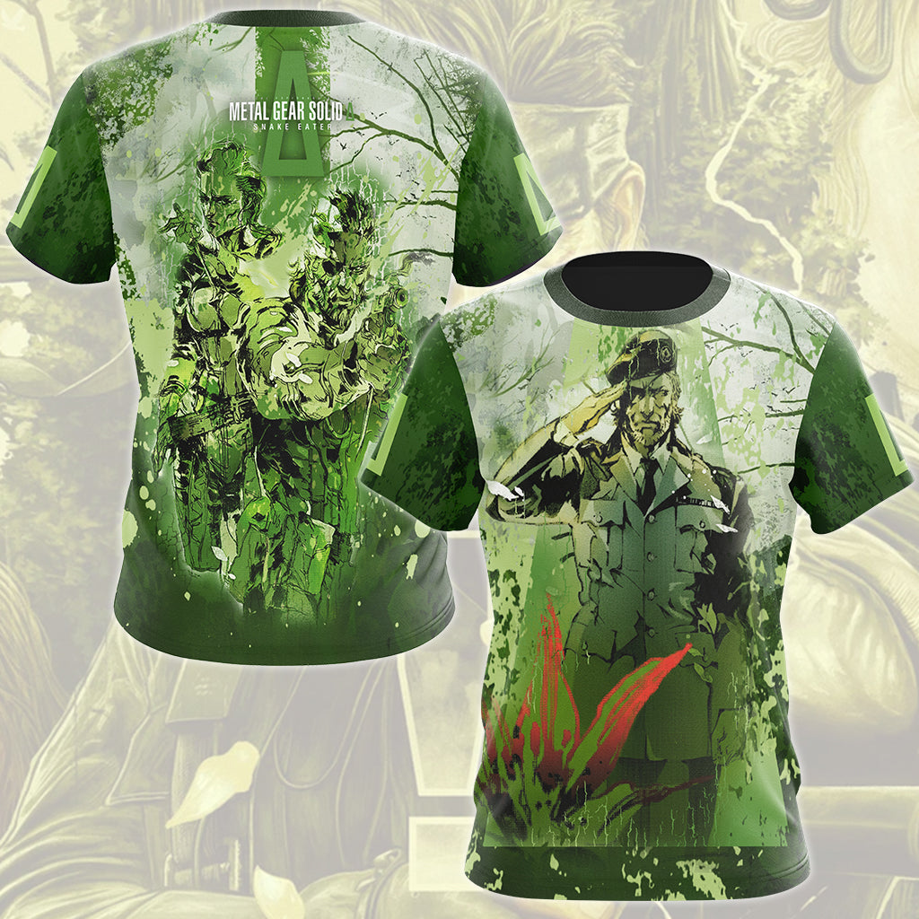 Metal Gear Solid: Snake Eater Video Game All Over Printed T-shirt Tank Top Zip Hoodie Pullover Hoodie Hawaiian Shirt Beach Shorts Joggers