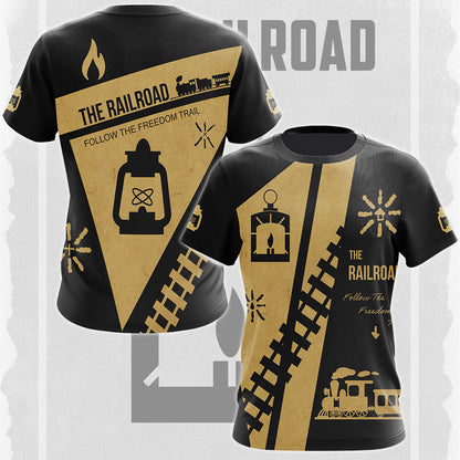 Fallout The Railroad Video Game All Over Printed T-shirt Tank Top Zip Hoodie Pullover Hoodie Hawaiian Shirt Beach Shorts Joggers T-shirt