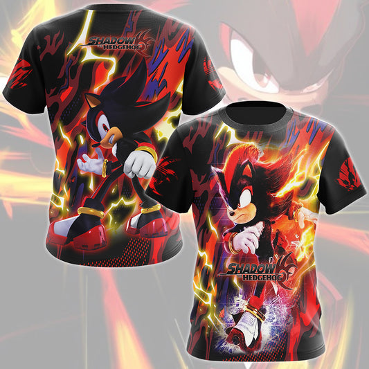 Shadow the Hedgehog (Sonic X) Video Game All Over Printed T-shirt Tank Top Zip Hoodie Pullover Hoodie Hawaiian Shirt Beach Shorts Joggers T-shirt S