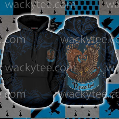 Wise Like A Ravenclaw Harry Potter Unisex 3D T-shirt Hoodie S 