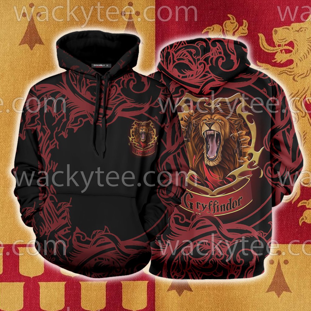 Brave Like A Gryffindor Harry Potter Unisex 3D T-shirt Hoodie S 