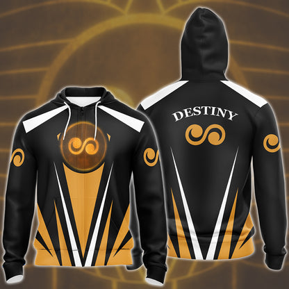 Digimon Crest Of Destiny Video Game All Over Printed T-shirt Tank Top Zip Hoodie Pullover Hoodie Hawaiian Shirt Beach Shorts Joggers