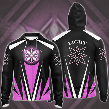 Digimon The Crest Of Light Video Game All Over Printed T-shirt Tank Top Zip Hoodie Pullover Hoodie Hawaiian Shirt Beach Shorts Joggers