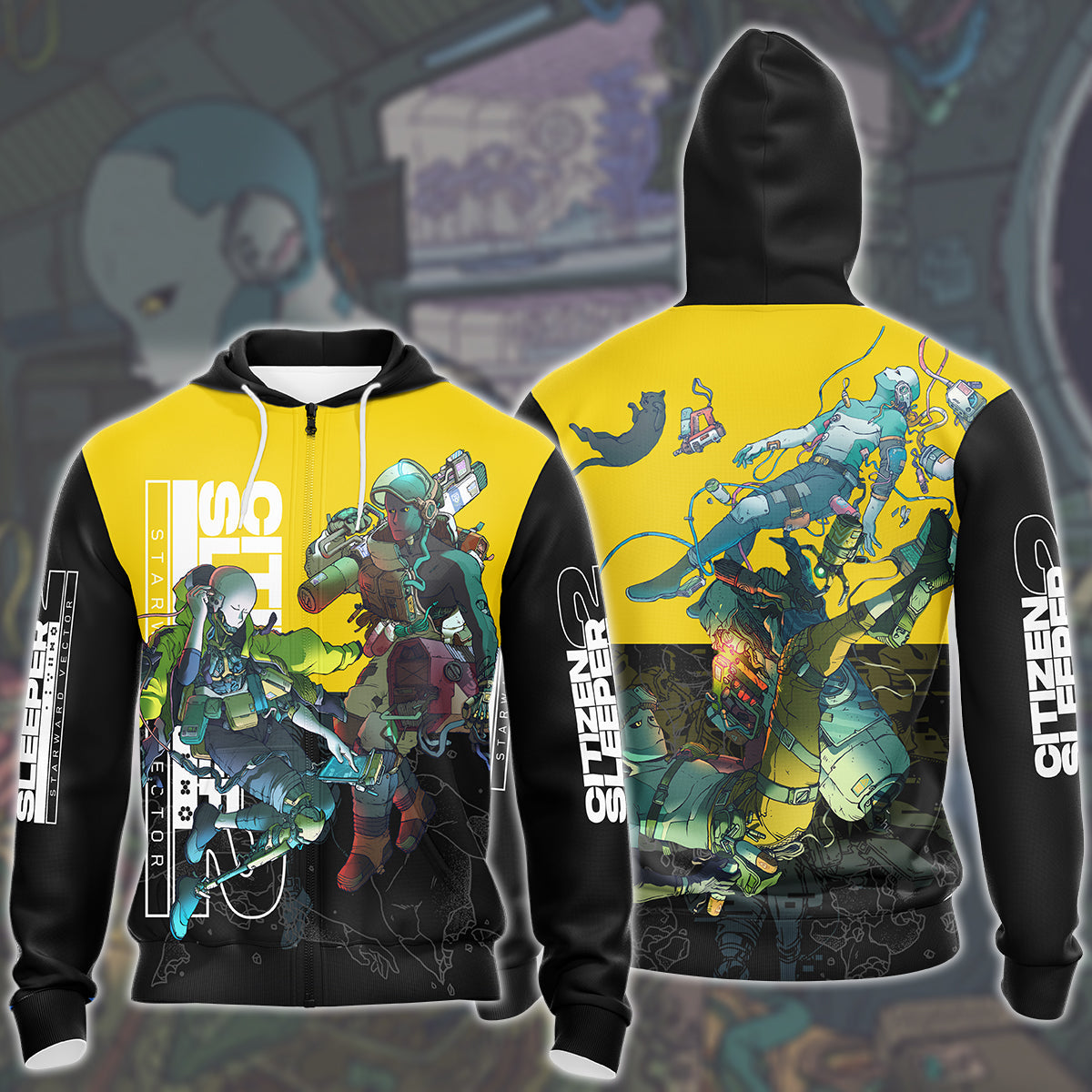 Citizen Sleeper 2: Starward Vector Video Game All Over Printed T-shirt Tank Top Zip Hoodie Pullover Hoodie Hawaiian Shirt Beach Shorts Joggers