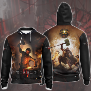 Diablo IV: Loot Reborn Video Game All Over Printed T-shirt Tank Top Zip Hoodie Pullover Hoodie Hawaiian Shirt Beach Shorts Joggers   