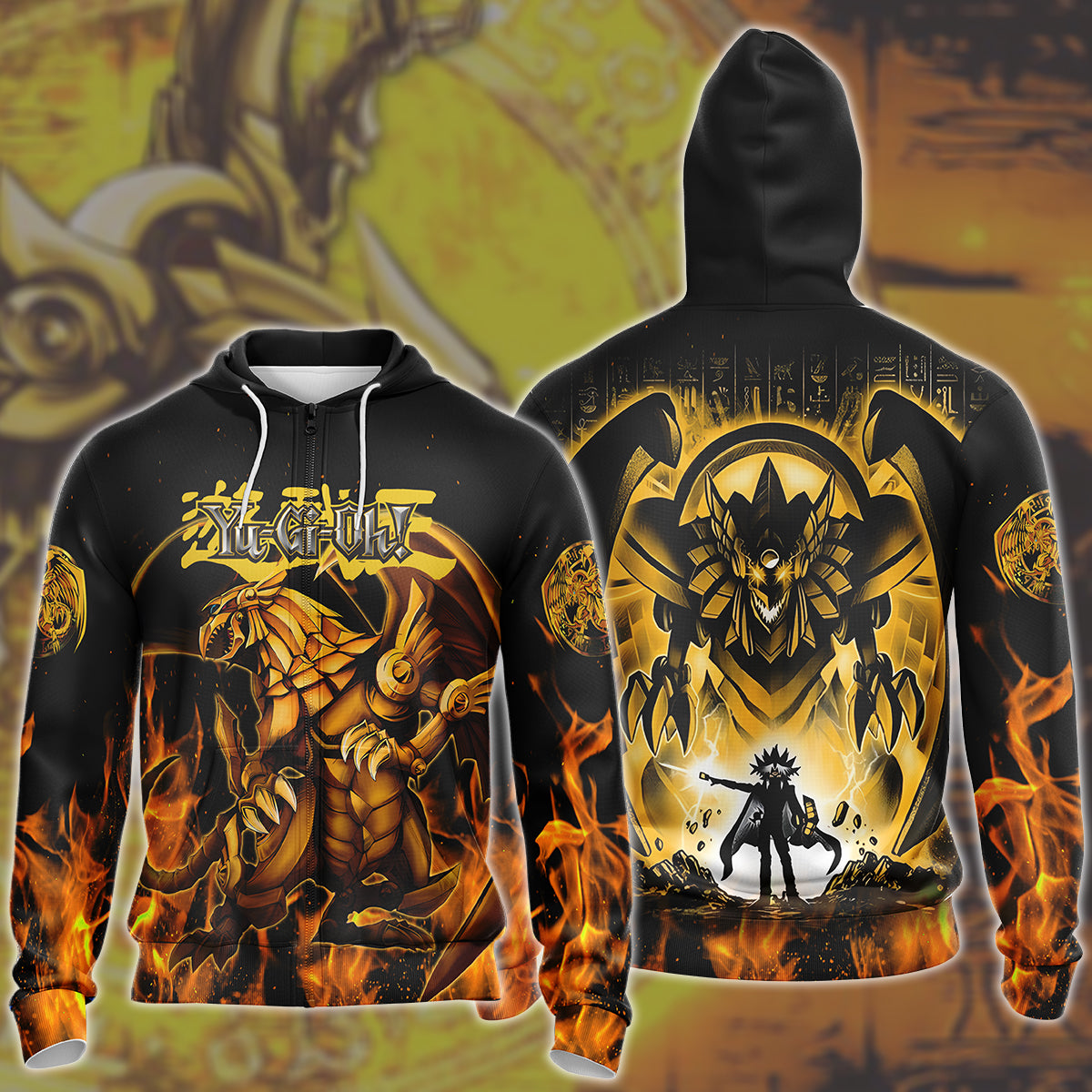 Yu-gi-oh! The Winged Dragon of Ra Video Game All Over Printed T-shirt Tank Top Zip Hoodie Pullover Hoodie Hawaiian Shirt Beach Shorts Joggers Zip Hoodie