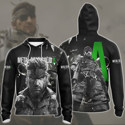 Metal Gear Solid: Snake Eater Video Game All Over Printed T-shirt Tank Top Zip Hoodie Pullover Hoodie Hawaiian Shirt Beach Shorts Joggers