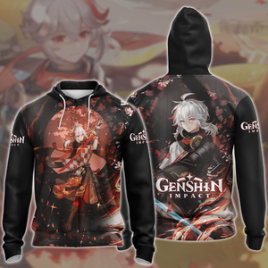 Genshin Impact Kaedehara Kazuha Video Game All Over Printed T-shirt Tank Top Zip Hoodie Pullover Hoodie Hawaiian Shirt Beach Shorts Joggers Zip Hoodie S 