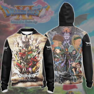 Dragon Quest XI: Echoes of an Elusive Age Video Game All Over Printed T-shirt Tank Top Zip Hoodie Pullover Hoodie Hawaiian Shirt Beach Shorts Joggers Zip Hoodie S 