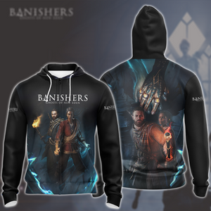 Banishers: Ghosts of New Eden Video Game All Over Printed T-shirt Tank Top Zip Hoodie Pullover Hoodie Hawaiian Shirt Beach Shorts Joggers Zip Hoodie S 