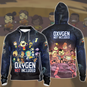 Oxygen not Included Video Game All Over Printed T-shirt Tank Top Zip Hoodie Pullover Hoodie Hawaiian Shirt Beach Shorts Joggers Zip Hoodie S 