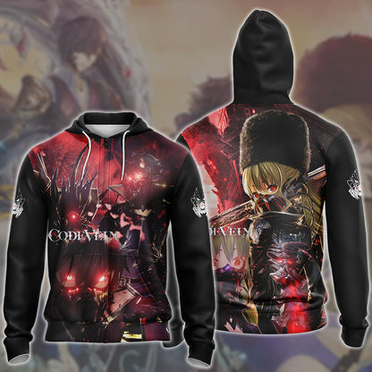 Code Vein Video Game All Over Printed T-shirt Tank Top Zip Hoodie Pullover Hoodie Hawaiian Shirt Beach Shorts Joggers