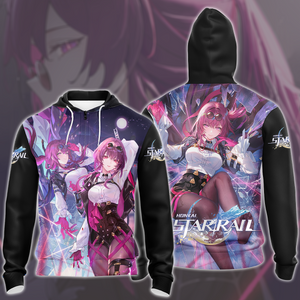 Honkai: Star Rail Kafka Video Game All Over Printed T-shirt Tank Top Zip Hoodie Pullover Hoodie Hawaiian Shirt Beach Shorts Joggers Zip Hoodie S 