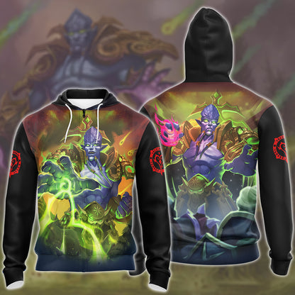 World Of Warcraft Archimonde Video Game All Over Printed T-shirt Tank Top Zip Hoodie Pullover Hoodie Hawaiian Shirt Beach Shorts Joggers Zip Hoodie S