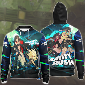 Gravity Rush Video Game All Over Printed T-shirt Tank Top Zip Hoodie Pullover Hoodie Hawaiian Shirt Beach Shorts Joggers Zip Hoodie S 