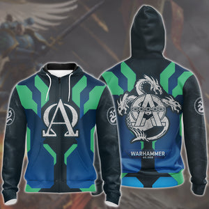 Warhammer 40K Alpha Legion Video Game All Over Printed T-shirt Tank Top Zip Hoodie Pullover Hoodie Hawaiian Shirt Beach Shorts Joggers Zip Hoodie S