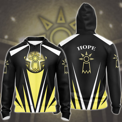 Digimon The Crest Of Hope Video Game All Over Printed T-shirt Tank Top Zip Hoodie Pullover Hoodie Hawaiian Shirt Beach Shorts Joggers