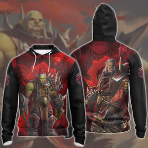 World Of Warcraft Varok Saurfang Video Game All Over Printed T-shirt Tank Top Zip Hoodie Pullover Hoodie Hawaiian Shirt Beach Shorts Joggers Zip Hoodie S