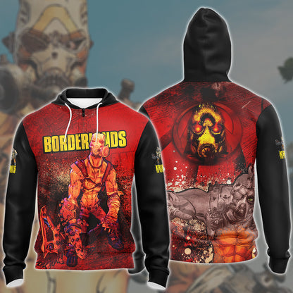 Borderlands Krieg Video Game All Over Printed T-shirt Tank Top Zip Hoodie Pullover Hoodie Hawaiian Shirt Beach Shorts Joggers Zip Hoodie S