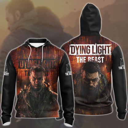Dying Light: The Beast Video Game All Over Printed T-shirt Tank Top Zip Hoodie Pullover Hoodie Hawaiian Shirt Beach Shorts Joggers