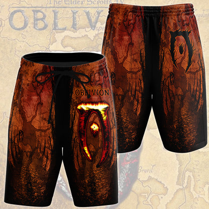 The Elder Scrolls IV: Oblivion Video Game All Over Printed T-shirt Tank Top Zip Hoodie Pullover Hoodie Hawaiian Shirt Beach Shorts Joggers Beach Shorts S
