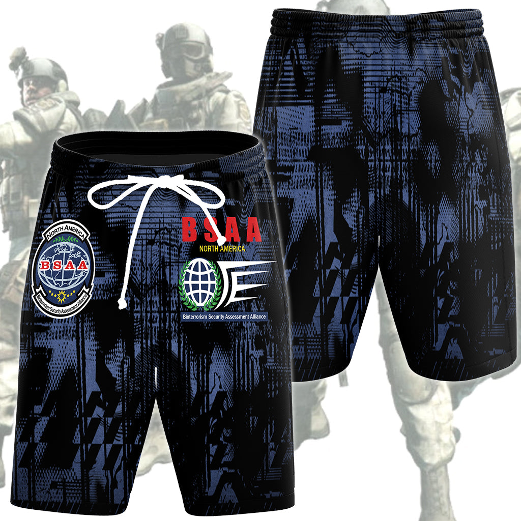 Resident Evil Bioterrorism Security Assessment Alliance (B.S.A.A.) Video Game All Over Printed T-shirt Tank Top Zip Hoodie Pullover Hoodie Hawaiian Shirt Beach Shorts Joggers Beach Shorts